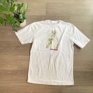 Topman White Palm-Tree Graphic Short-Sleeve T-Shirt